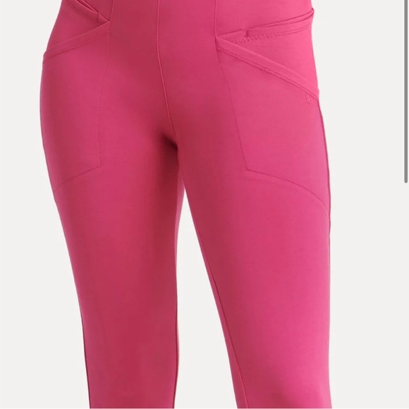Betabrand Journey pants, size Large Long, cactus flower pink - Picture 2 of 8